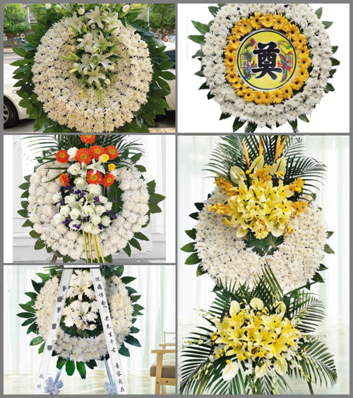 湖北襄阳市谷城县石花镇苍峪村花圈速递